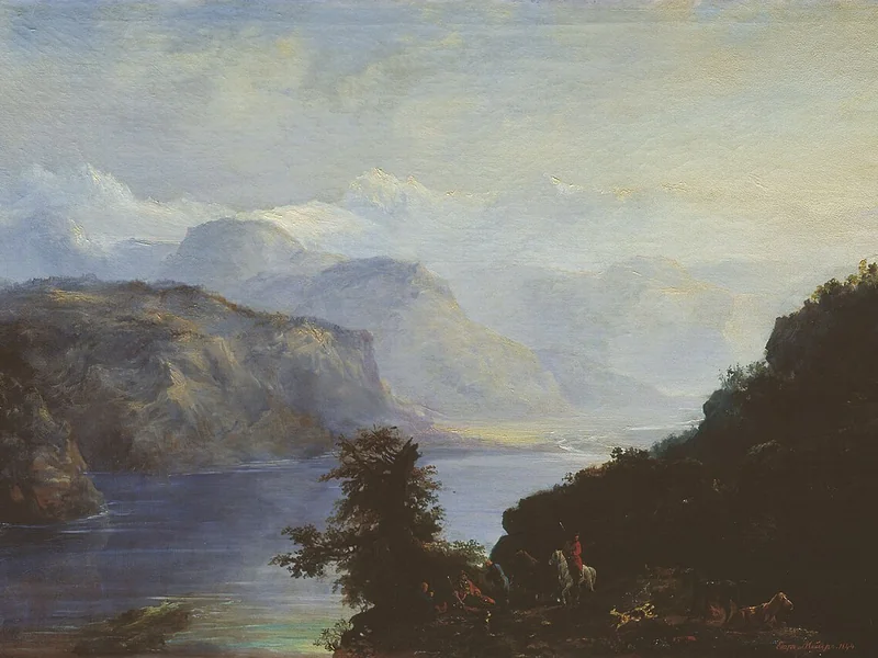 1820-Yegor Yegorovich Meyer - Lago di montagna